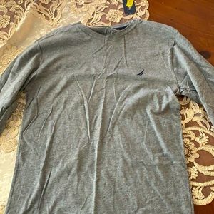 Gray Nautica Long Sleeve Shirt